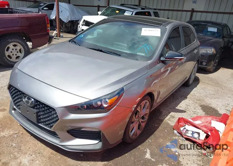 2020 Hyundai Elantra Gt N Line z USA, uszkodzony, nr VIN KMHH55LC3LU133478